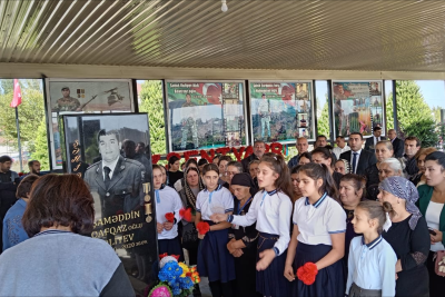 Goranboylu şəhidin məzarı ziyarət olunub