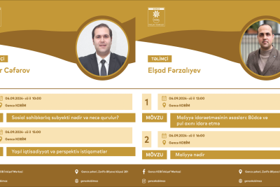 Gəncədə ödənişsiz təlimlər keçiriləcək