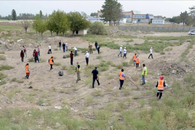 Axınca və Gəncəçayda təmizlik işləri görülüb