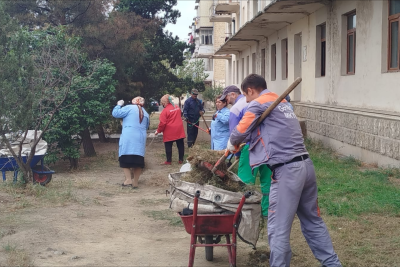 Şəhər ərazisində təmizlik işləri davam etdirilir