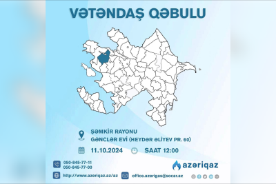"Azəriqaz" İB rəhbərliyi vətəndaşlarla görüşəcək