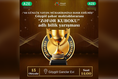 Gənclər intellektlərini bilik yarışmasında sılnayacaqlar