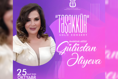 Gülüstan Əliyeva solo konsertlə çıxış edəcək
