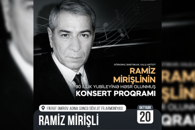 Ramiz Mirişlinin yubileyinə həsr olunan konsert keçiriləcək