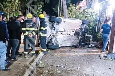 Gəncədə “Mercedes” aşıb