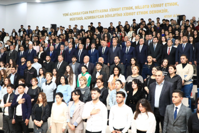 Gəncənin növbəti dəfə raket atəşinə tutulmasının ildönümünə həsr olunmuş konfrans keçirilib