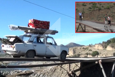 Tovuzun Məşədilər kəndində TƏHLÜKƏ: Qəzalı körpü insan həyatını riskə atır