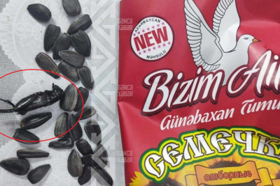 “...İçərisindən qovurulmuş çəyirtkə çıxdı” - Gəncə sakininin şikayəti