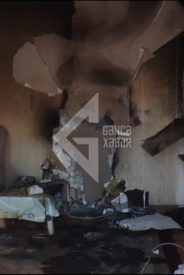 Gəncədə yaşayış evində yanğın olub