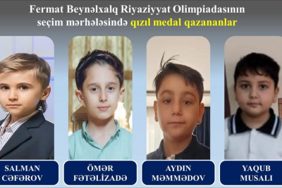Gəncə məktəbliləri beynəlxalq olimpiadada qızıl medal qazanıblar