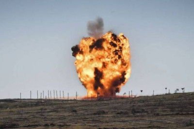 Heyvanlar minaya düşüb