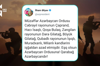 2 noyabr 2020: Vətən Müharibəsinin 37-ci günü