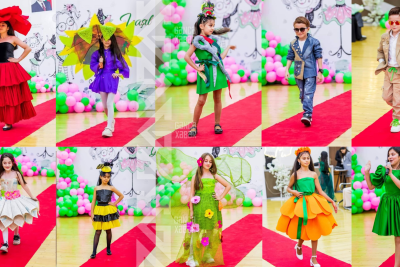 Məktəblilərimiz tullantı materiallardan hazırlanmış geyimlərlə qırmızı xalıya çıxıblar