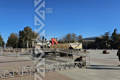 Gəncədə 8 Noyabr - Zəfər Günü ilə bağlı hazırlıq işləri aparılır