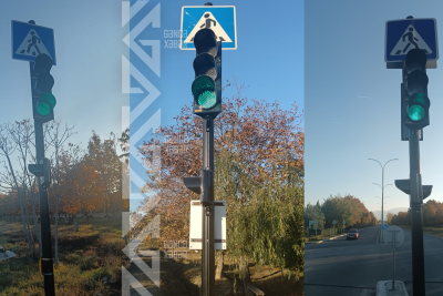 Gəncədə yeni işıqforlar quraşdırılıb