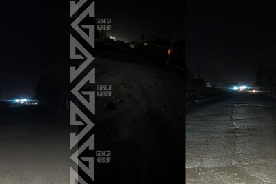 Gəncədə qaranlığa qərq olan küçələr