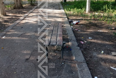 Gəncənin Dəmiryolçular parkı baxımsız vəziyyətdədir