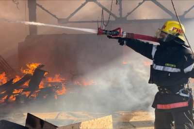 Gəncədə avtomobil təmiri sexində yanğın olub