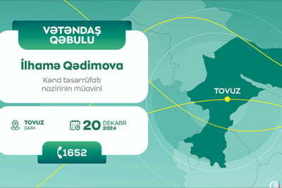 Nazir müavini vətəndaşları qəbul edəcək