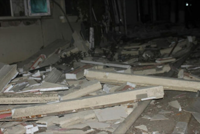 Şəmkirdə baş verən partlayışda ana və qızı xəsarət alıb - FOTO+YENİLƏNİB