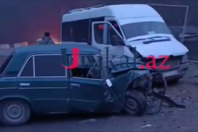 Daşkəsəndə "VAZ" mikroavtobusla toqquşub