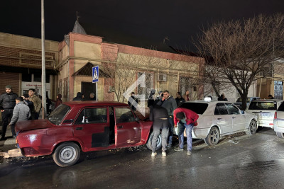 Gəncədə zəncirvari qəza baş verib - FOTO