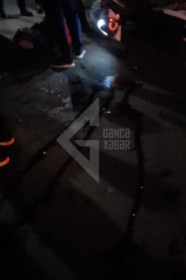 Gəncədə motosiklet sürücüsü ağır qəza keçirdi, yaralandı - FOTO