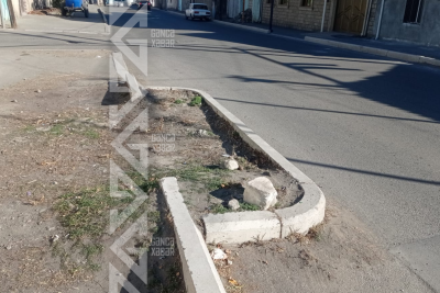 Gəncədə bu bordür təhlükə mənbəyinə çevrilib - FOTO/VİDEO