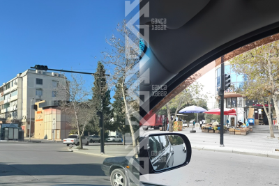 Gəncənin mərkəzində işıqfor işləmir