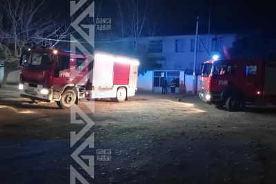 Gəncədə yanğın olub – VİDEO