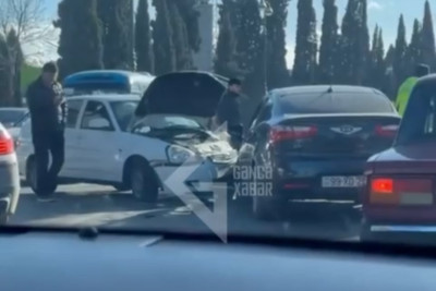 Gəncədə qəza olub - VİDEO