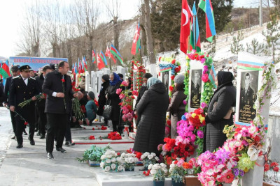 Daşkəsəndə 20 Yanvar şəhidləri yad edilib - FOTO