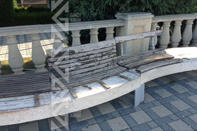 Gəncə bulvarı baxımsız vəziyyətdədir - FOTO/VİDEO