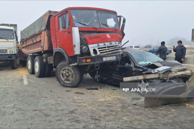 Bakı-Qazax yolunda 6 avtomobil toqquşub, xəsarət alan var - FOTO