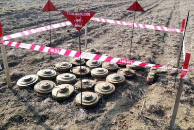 ANAMA: Qazaxın azad edilmiş kəndlərində indiyədək 875 mina zərərsizləşdirilib