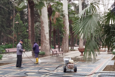 Gəncədə təmizlik aksiyası keçirilib - FOTO