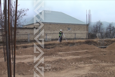 Topalhəsənlidə yeni məktəb inşa edilir - FOTO/VİDEO