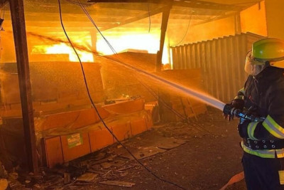 Gəncədəki yanğın söndürülüb - FOTO/VİDEO + YENİLƏNİB