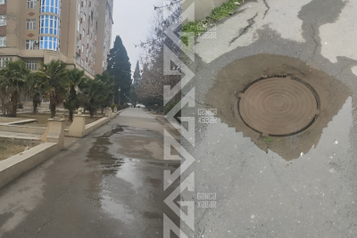 Yeraltı su borusu partlayıb