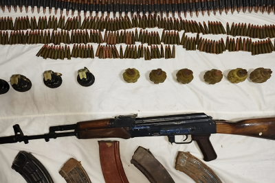 Goranboyda silah-sursat aşkarlanıb - FOTO