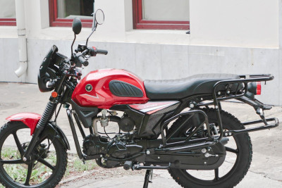 Gəncədə motosiklet yanıb