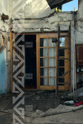 Gəncədə beş ev yanıb