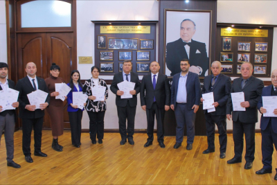ADAU əməkdaşları beynəlxalq sertifikatlara layiq görülüblər