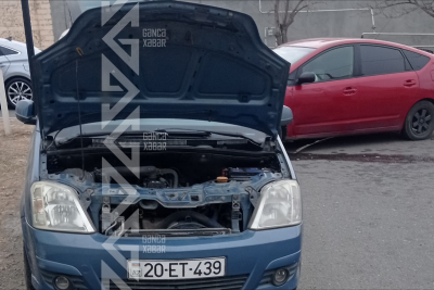 Gəncədə yol qəzası baş verib - FOTO