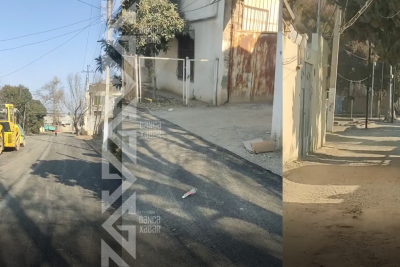 Gəncədə bir qrup sakin yol təmirindən narazı qaldı - VİDEO