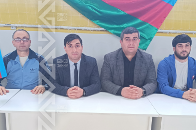 Gəncədə yeniyetmə idmançılarla görüş keçirilib