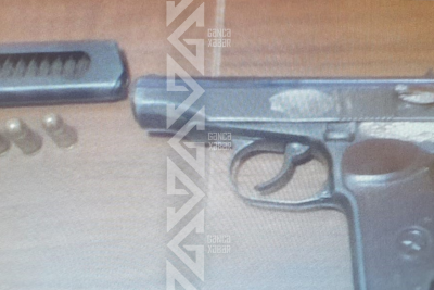 Gəncə sakinindən tapança götürülüb