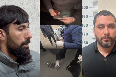 Saxlanılan şəxslərdən silah və narkotik tapılıb - VİDEO