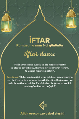 Ramazan ayının ilk gününün imsak, iftar və namaz vaxtları - FOTO