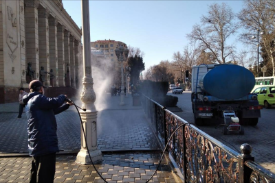 Gəncədə növbəti təmizlik aksiyası keçirilib - FOTO